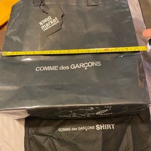 Comme de garçons pvc shopper tote bag